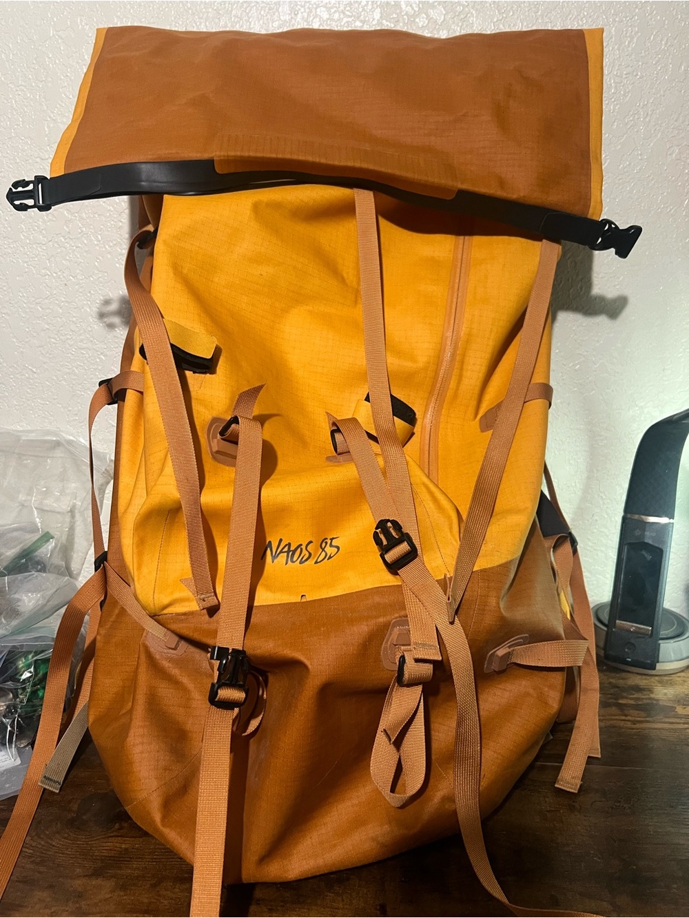 Arc'teryx Orange and Yellow Technical Expedition Backpack